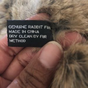 A Rabbit fur scarf!